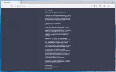 Grooveshark: fine del servizio di streaming