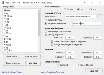 Convertire le immagini in file PDF e i file PDF in immagini