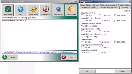 Aggiornare manualmente le definizioni del Kaspersky Rescue Disk