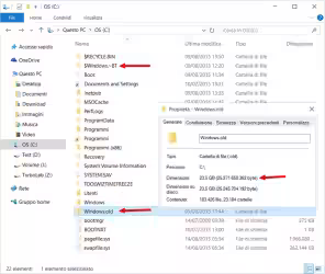 Recuperare spazio sul disco fisso dopo l'aggiornamento a Windows 10