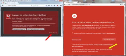 Come sbloccare l'accesso a siti e download potenzialmente pericolosi (ma che non lo sono) con Mozilla Firefox e Chrome