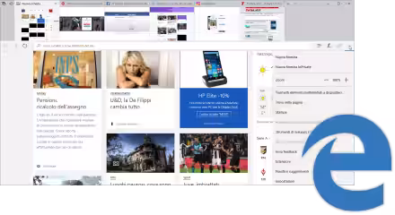 Tutte le novità di Microsoft Edge in Windows 10 1703, Creators Update