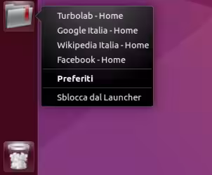 Ubuntu: come aprire i siti preferiti dal launcher di Unity