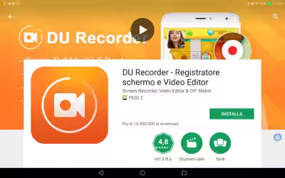 Smartphone/tablet Android: come registrare lo schermo per creare un video