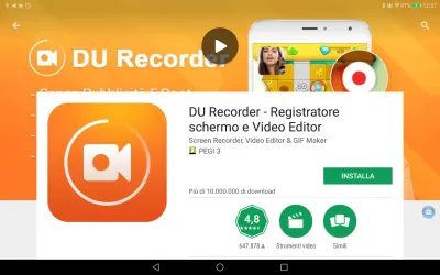 Smartphone/tablet Android: come registrare lo schermo per creare un video