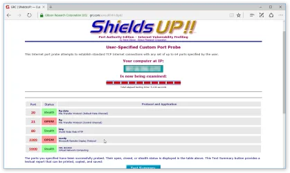 Come testare se una porta del router/firewall è aperta? guida al Port scan con Shields Up!