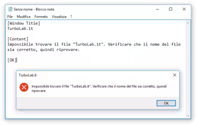 Come copiare il testo dei messaggi d'errore e delle finestre di dialogo di Windows