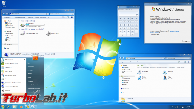 2018 TurboLab.it: auguri buone feste statistiche fine anno - windows 7 desktop