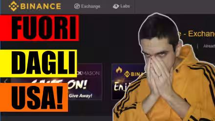 Binance blocca il trading negli USA (video)