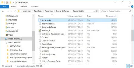 Come vedere la data di creazione e l'utilizzo di un collegamento in Chrome e Opera