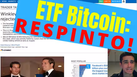 ETF Bitcoin RESPINTO! Prezzi in picchiata (video)