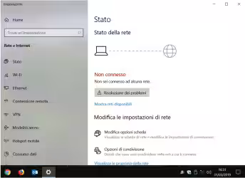 Come risolvere il problema dello stato della rete "Non connesso" con Windows 10