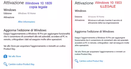 Come verificare se il sistema operativo Windows 10 è stato attivato in maniera illegale