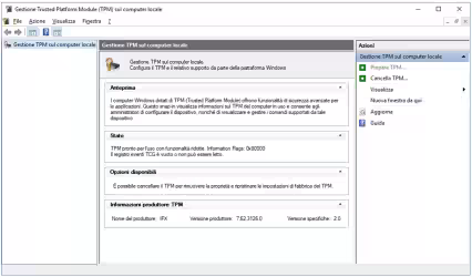 Come verificare da remoto nei computer l'attivazione e la versione del TPM