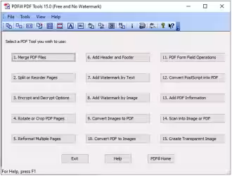 Unire / separare file PDF e tanto altro: PDFill PDF Tools 15 Beta è il programma tutto fare