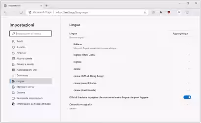 Come installare linguaggi aggiuntivi in Microsoft Edge e tradurre le pagine che sono visualizzate in lingua straniera