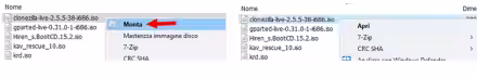 Come ripristinare l'opzione Monta per i file ISO in Windows 10