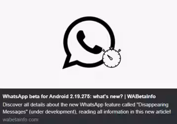 WhatsApp: questo messaggio si autodistruggerà tra 3, 2, 1....