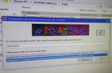 Errore disinstallazione Kaspersky: come rimuovere Kaspersky con kavremover (anche in modalità provvisoria)