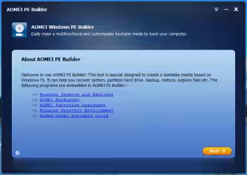 Aoemei PE builder crea il tuo disco d'avvio Windows 10 PE