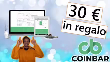 Coinbar regala 30 € e commissioni gratuite a chi prova il nuovo exchange (video)