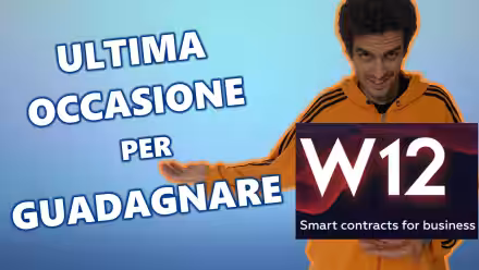 Ultimi giorni per acquistare token W12, piattaforma Smart Contract per ICO, STO e crowdfunding (video)