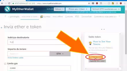 MyEtherWallet, Load all tokens: come caricare/mostrare TUTTI i token in un colpo solo (video)
