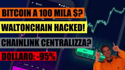 Bitcoin verso i 100 mila $? Waltonchain sotto attacco e altre cripto-news (video)