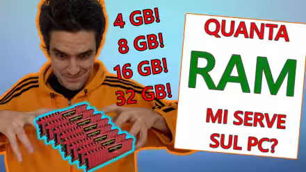 Quanta memoria RAM serve sul PC / notebook Windows 10? Bastano 4 GB, 8 GB, 16 GB oppure 32 GB? (video)