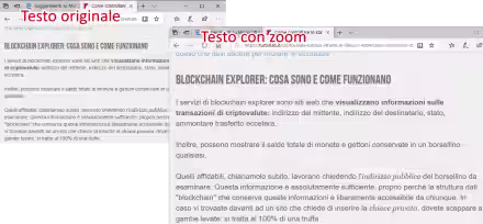 Come ingrandire i caratteri delle pagine web con Chrome, Firefox o Edge