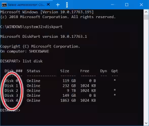 Come inizializzare / convertire un disco in MBR o GPT tramite linea di comando con Diskpart e Windows 10
