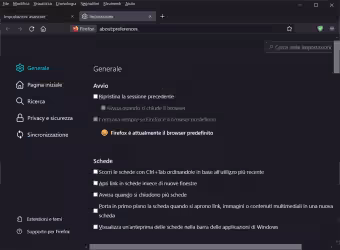 Che cosa fare se sono spariti tutti i flag dalle impostazioni di Firefox 91
