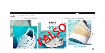 Clonato il sito di shopping online di Diadora