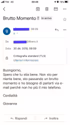 "Brutto momento!!", la truffa corre via e-mail