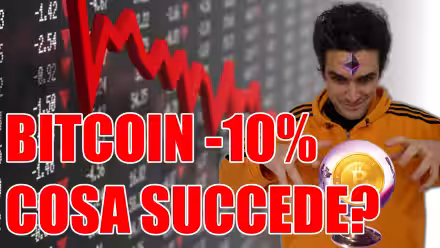 Bitcoin -10%: cosa succede? comprare, vendere o hodl? (video)