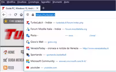 Come disattivare la Megabar di Mozilla Firefox, ripristinare l'indrizzo completo e ritornare al vecchio aspetto