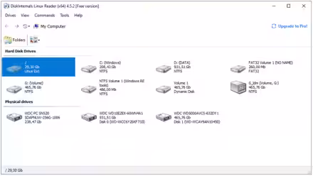Visualizzare una partizione Linux da Windows per recuperare i file che ci servono