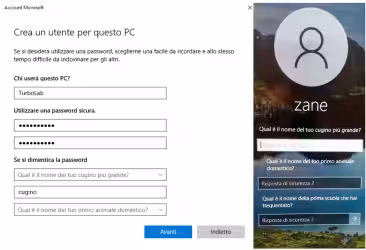 Come recuperare le risposte alle domande di sicurezza dell'account locale di Windows 10