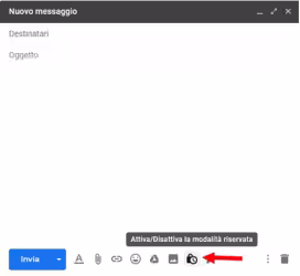 Come utilizzare Gmail per spedire una email riservata al destinatario e con la data di scadenza