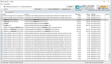 WizFile il ricercatore dei file presenti nel disco fisso