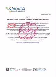 NoiPA, falsa comunicazione sulla sospensione degli stipendi di marzo-aprile 2020