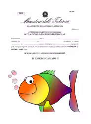 Ultima autodichiarazione: stavolta non è una bufala, ma un Pesce d'Aprile