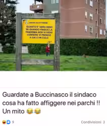 Il cartello affisso dal sindaco di Buccinasco è una bufala