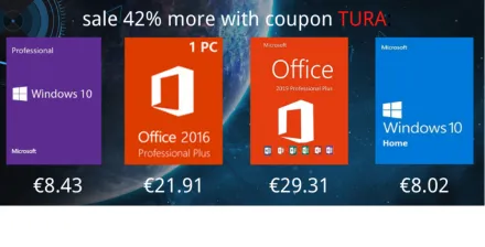 Saldi di giugno U2KEY: Windows 10 Pro a 8,43 € e Office 2016 Pro a soli 21,91 €