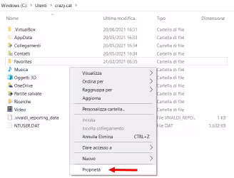 Spostare le cartelle importanti dell'account di Windows per mettere al sicuro i dati e recuperare spazio nel disco fisso