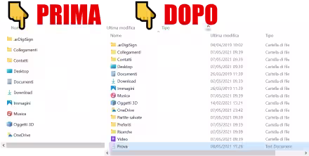 Windows 11: Come attivare Visualizzazione compatta in Esplora file per ridurre le spaziature fra file e cartelle
