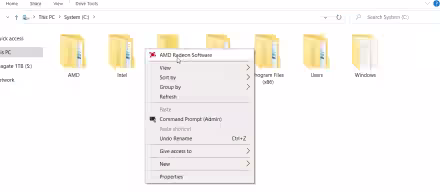 Come rimuovere AMD Radeon Software dal menu di Windows 10 (desktop ed Esplora file, driver Adrenalin)