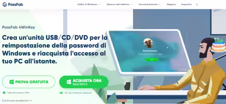 Password di Windows dimenticata? C'è PassFab 4WinKey!