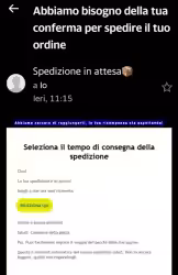 Truffa di Natale via email: scegli a che ora vuoi ricevere la tua spedizione