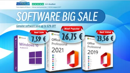 Microsoft Office 2021 e Windows 11/10 in super offerta su Godeal24, a partire da 7 €